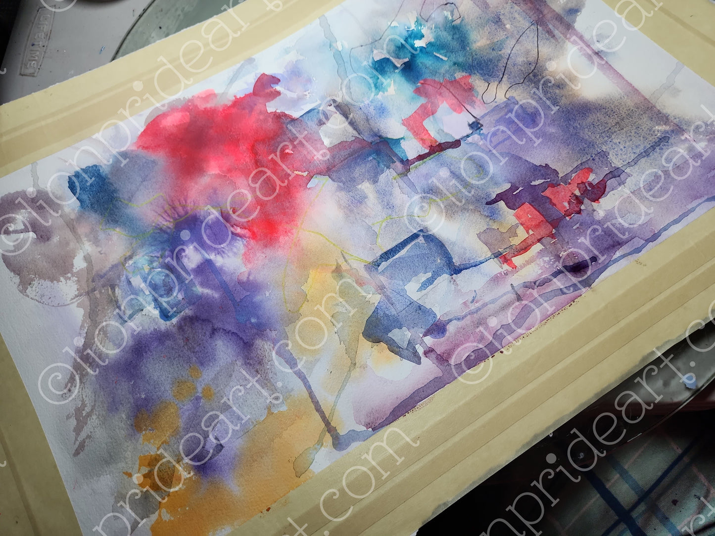 CAUGHT IN A STORM - Lion Pride Art & Watercolors