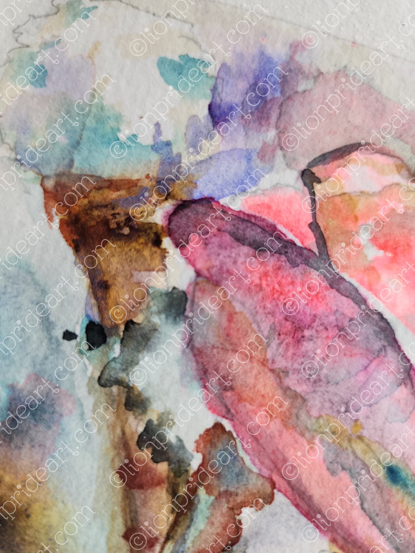 ROSE COLORED LENSES - Lion Pride Art & Watercolors