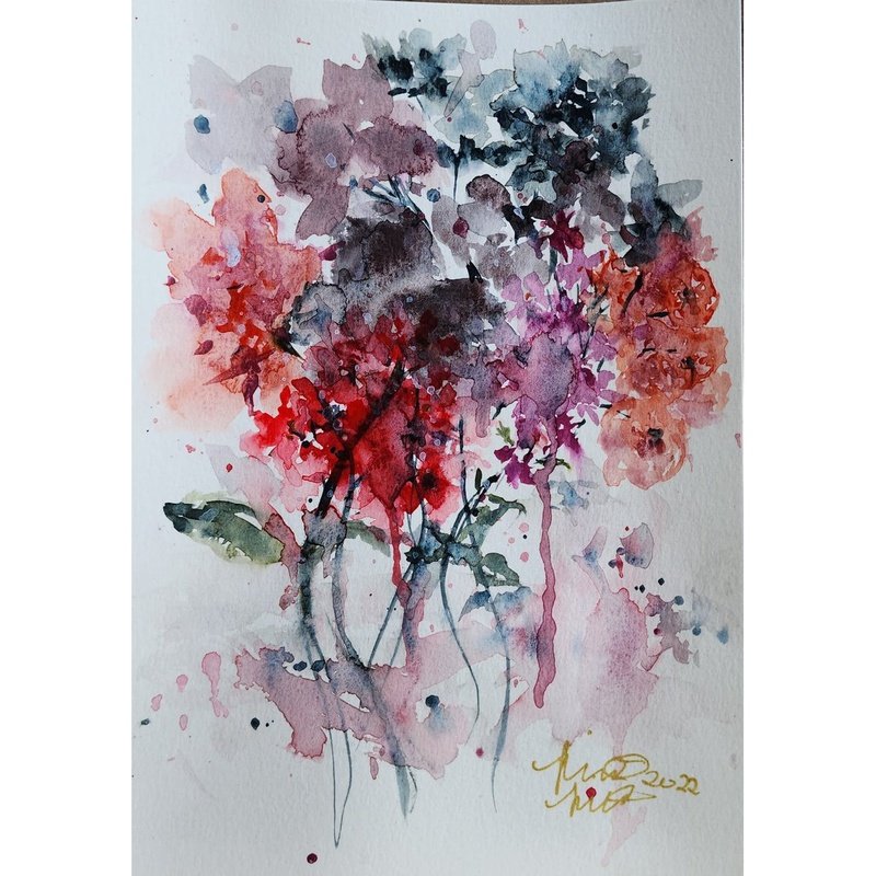 BOUQUET DE FLEURS - Lion Pride Art & Watercolors