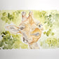 FRIENDLY GIRAFFE - Lion Pride Art & Watercolors
