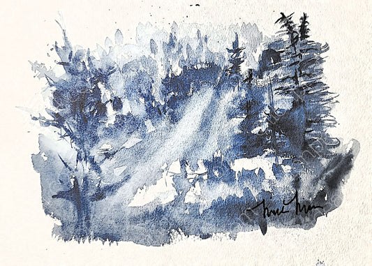 MISTY FOREST - Lion Pride Art & Watercolors