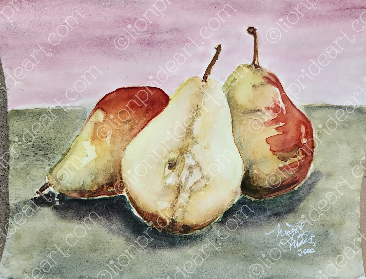 PEARS - Lion Pride Art & Watercolors