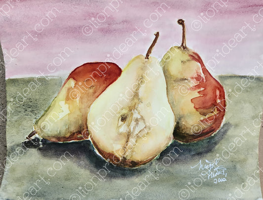 PEARS - Lion Pride Art & Watercolors