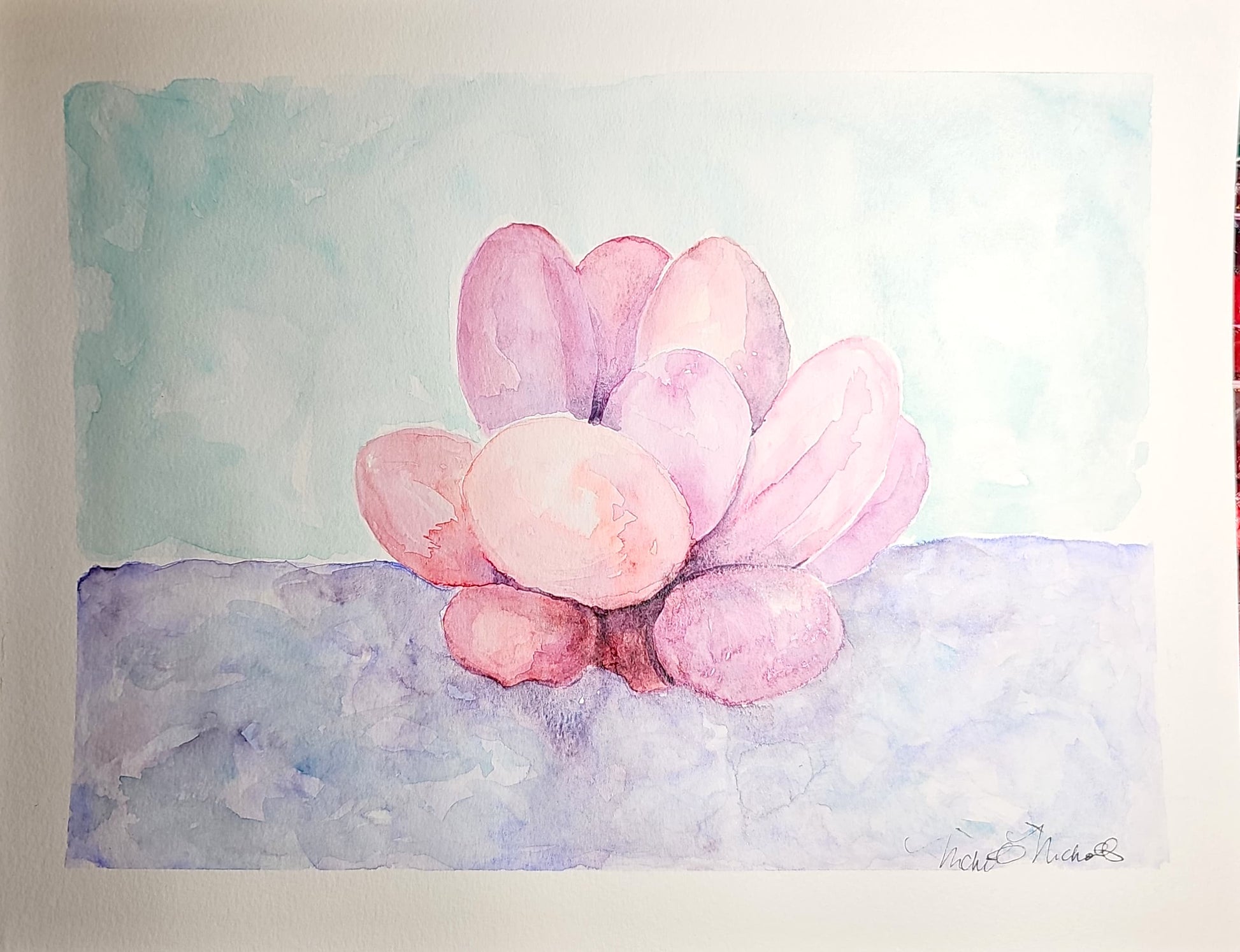 PINK SUCCULENT - Lion Pride Art & Watercolors