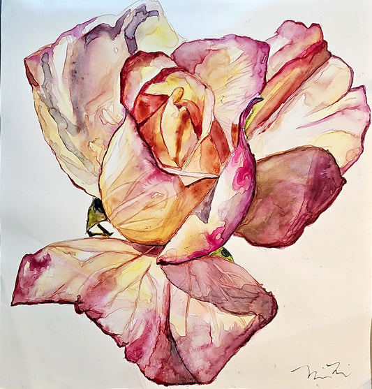 SOFT BUDDING ROSE - Lion Pride Art & Watercolors